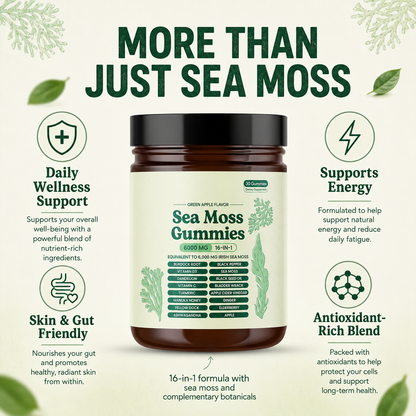 16-in-1 Sea Moss Gummies for Daily Wellness Support
