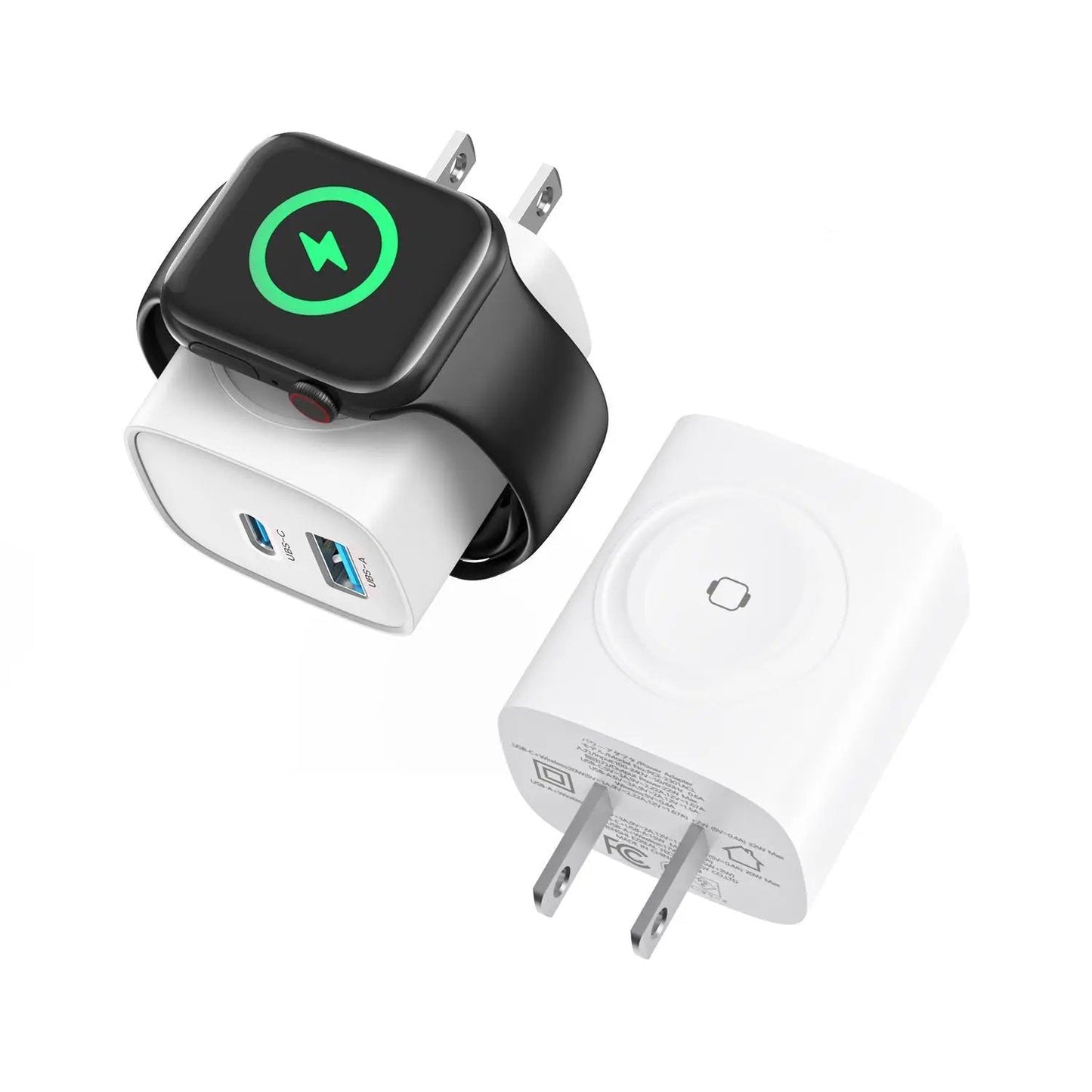 3-in-1 Magnetic Wireless Cordless PD USB-C Wall Charger Block