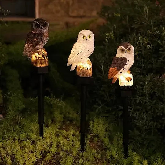 🔥 Waterproof owl-shaped solar lamp – LED pathway light for lawns, gardens and outdoor decorations