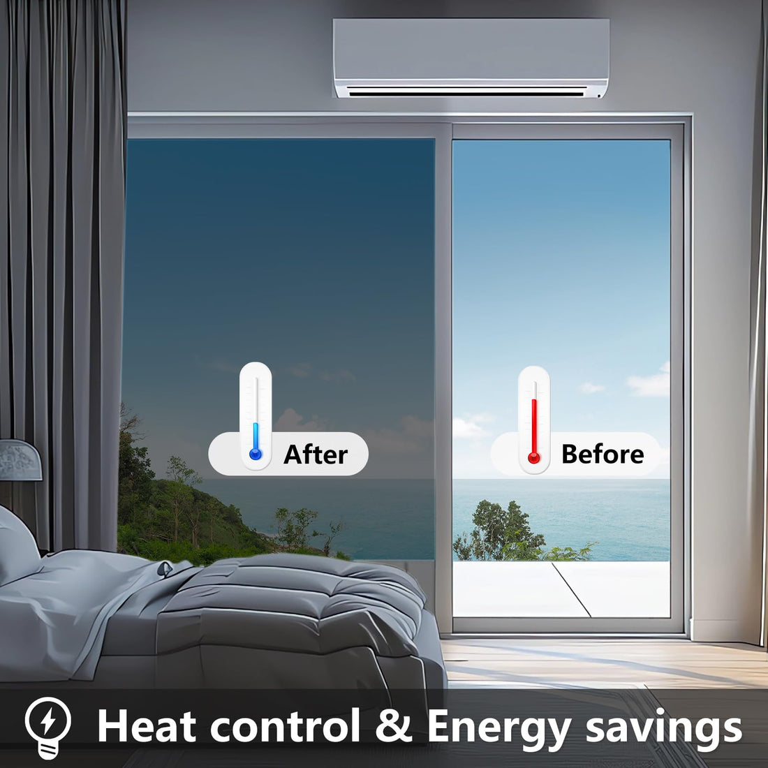 Window Film – Peeping Proof,Heat & Sunlight Insulation