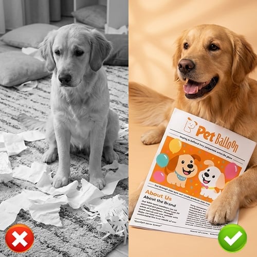 🐾📰 Interactive Pet Newspaper Toy