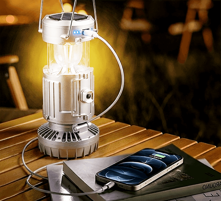 5-in-1 Solar Fan Lantern