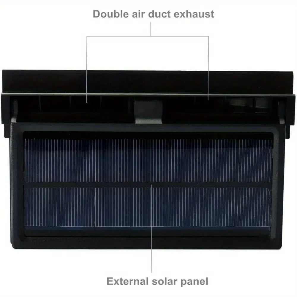 Solar-Powered Car Window Exhaust Fan – Energy-Saving Ventilator with Air Purifier & Radiator Function