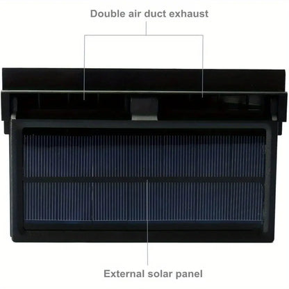 Solar-Powered Car Window Exhaust Fan – Energy-Saving Ventilator with Air Purifier & Radiator Function