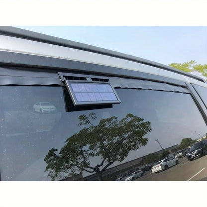 Solar-Powered Car Window Exhaust Fan – Energy-Saving Ventilator with Air Purifier & Radiator Function