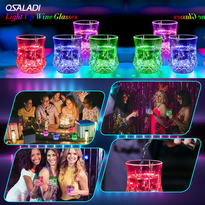 Liquid Activated LED Flash Crystal Drink Set✨🥤