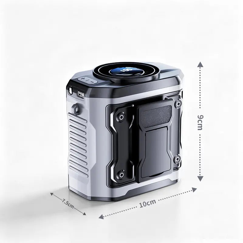 💨USB Rechargeable Waist Clip Fan | 199 Speed Portable Outdoor Fan with Flashlight & Power Display