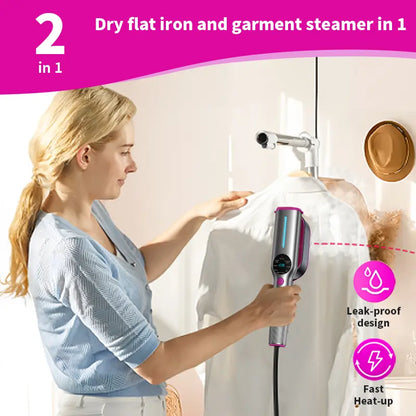 ✨7-Mode Portable Garment Steamer | 5s Fast Heat LED Handheld Travel Iron