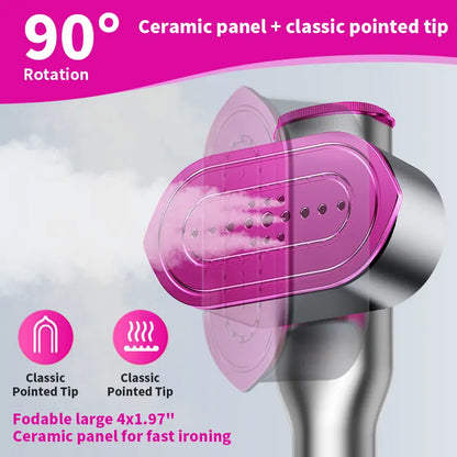 ✨7-Mode Portable Garment Steamer | 5s Fast Heat LED Handheld Travel Iron