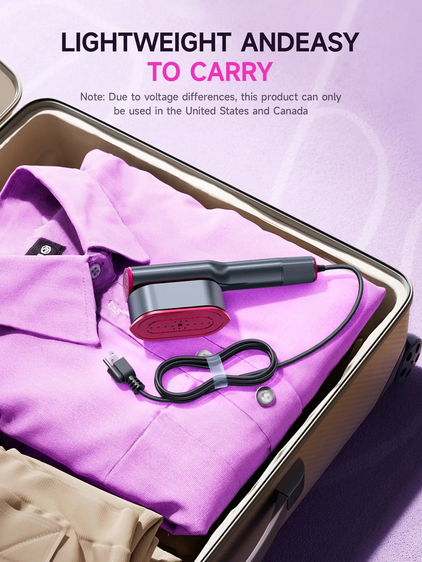 ✨7-Mode Portable Garment Steamer | 5s Fast Heat LED Handheld Travel Iron