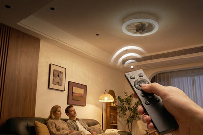 2-in-1 Remote-Controlled Ceiling Fan with LED Light – Energy-Efficient, Quiet Motor & Perfect for Home Comfort 🏠