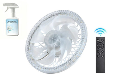 2-in-1 Remote-Controlled Ceiling Fan with LED Light – Energy-Efficient, Quiet Motor & Perfect for Home Comfort 🏠