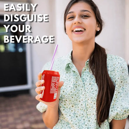 🥤 Silicone Can Sleeve Disguise Cover, Hide Drinks as Coke Can, Food-Grade Silicone Drink Accessory