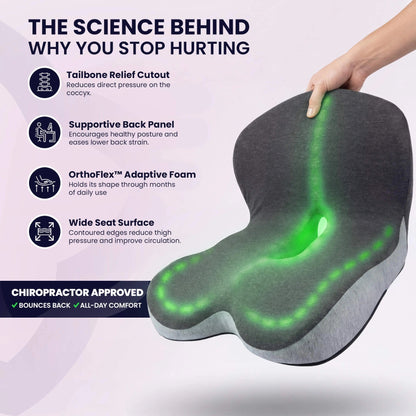 Memory foam one-piece seat and backrest cushion and pillow✨