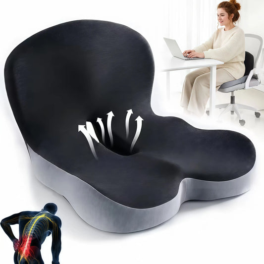 Memory foam one-piece seat and backrest cushion and pillow✨