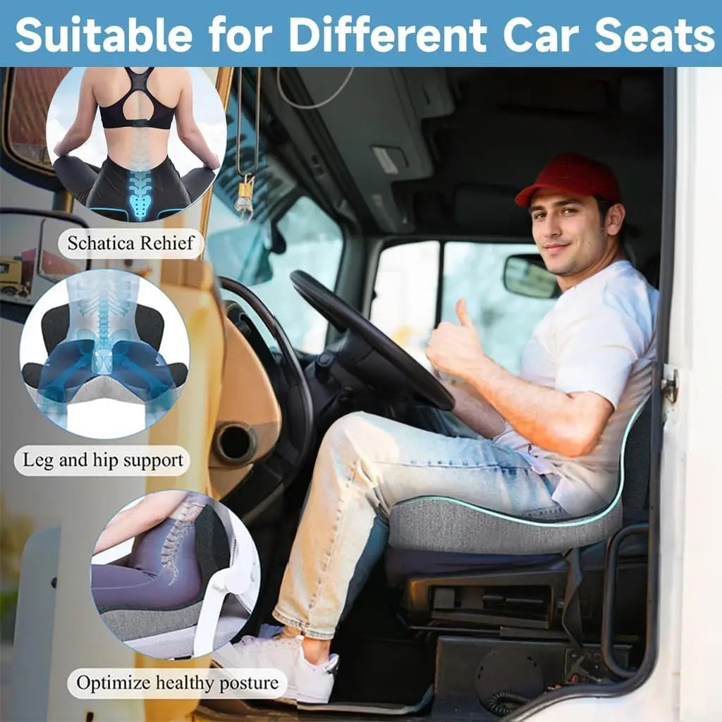 Memory foam one-piece seat and backrest cushion and pillow✨