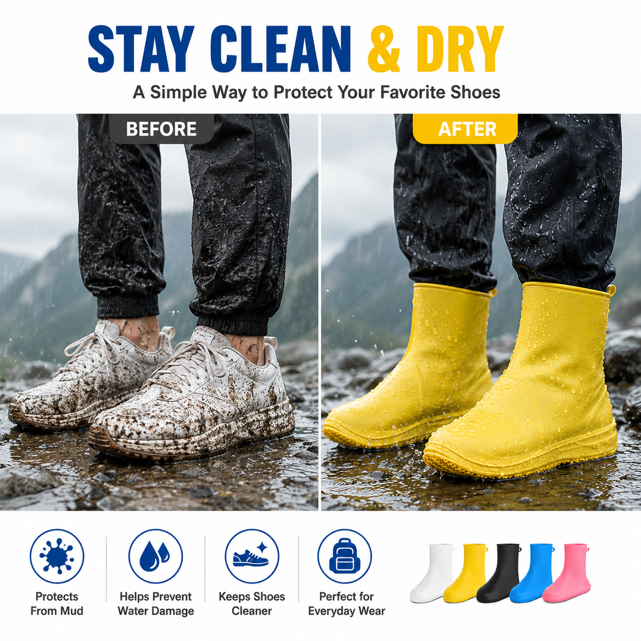 Thick Wear-Resistant Waterproof Shoe Cover