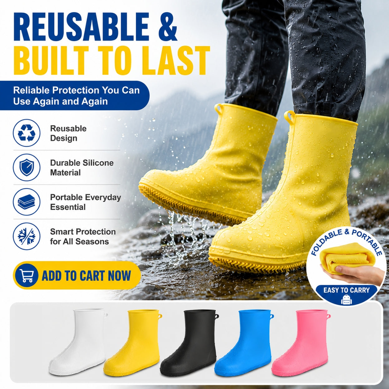 Thick Wear-Resistant Waterproof Shoe Cover