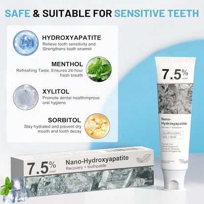 Hydroxyapatite Toothpaste for Sensitive Teeth - Fresh Mint