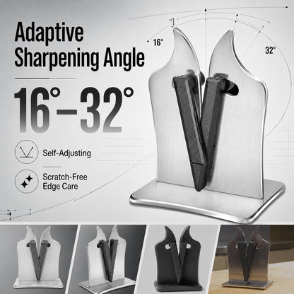 🔪 3-in-1 Professional Knife Sharpener – Adjustable 16°–32° for Fast, Precise Sharpening