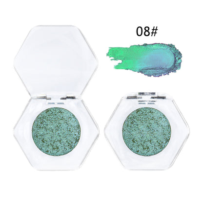 ✨ Talc-Free Duochrome Holographic Shimmer Eyeshadow, Color-Shifting Metallic Glitter