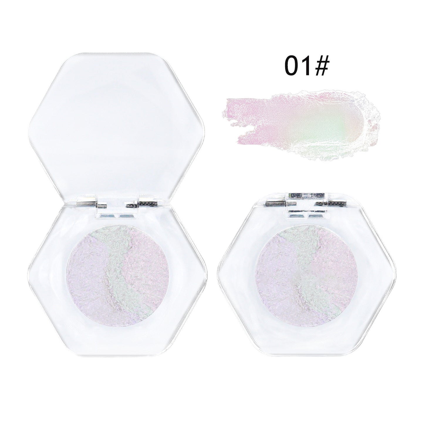 ✨ Talc-Free Duochrome Holographic Shimmer Eyeshadow, Color-Shifting Metallic Glitter