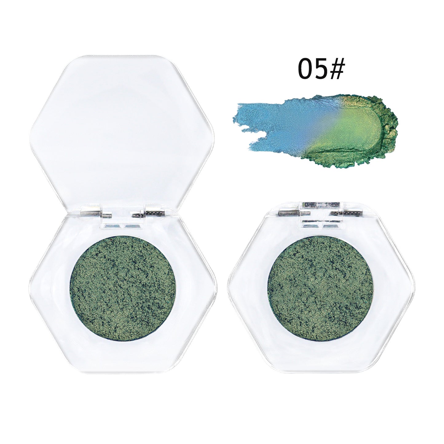 ✨ Talc-Free Duochrome Holographic Shimmer Eyeshadow, Color-Shifting Metallic Glitter