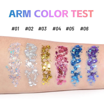 Glitter Body Paint Stick, Long Lasting Shimmering Body Glitter, Body Makeup for Women & Girls, Cosmetic Product for Party