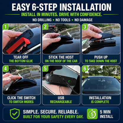 Car Laser Safety System | Vehicle Laser Collision Warning Protection