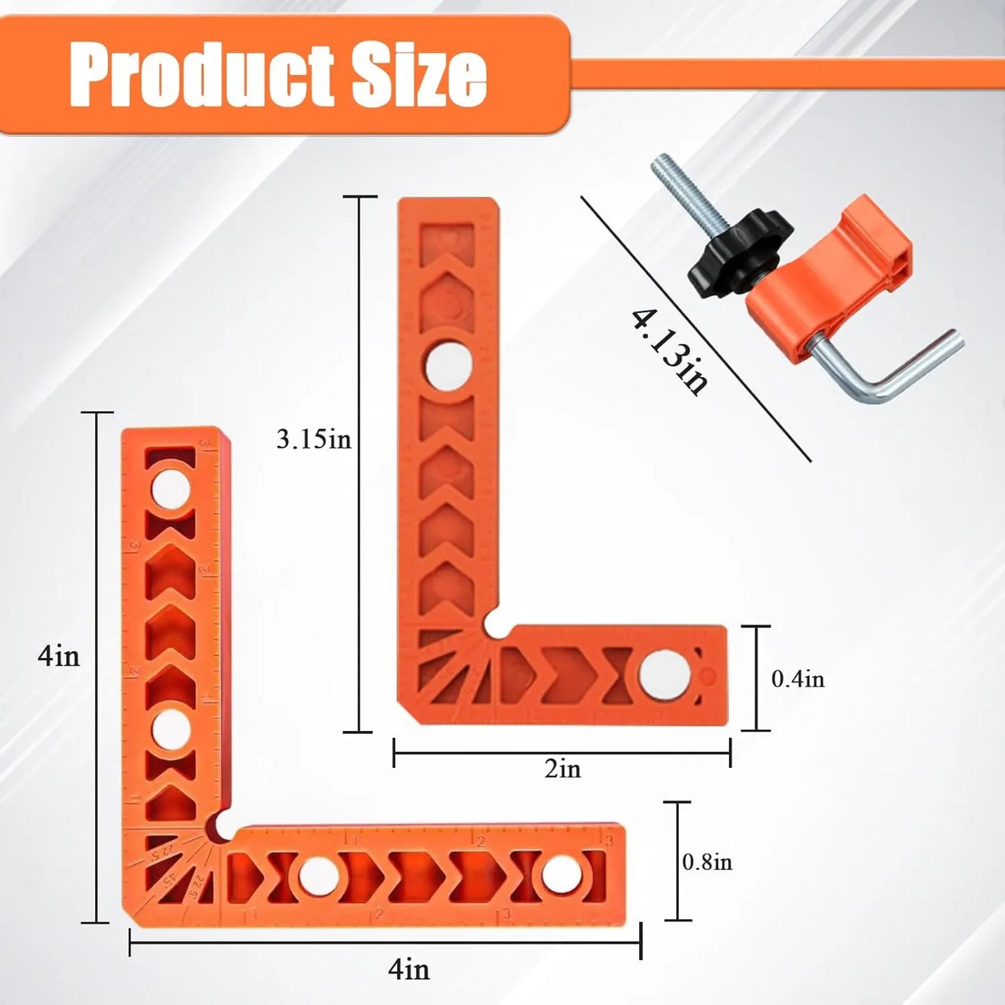 🔧90 Degree Corner Clamp & Positioning Square Set