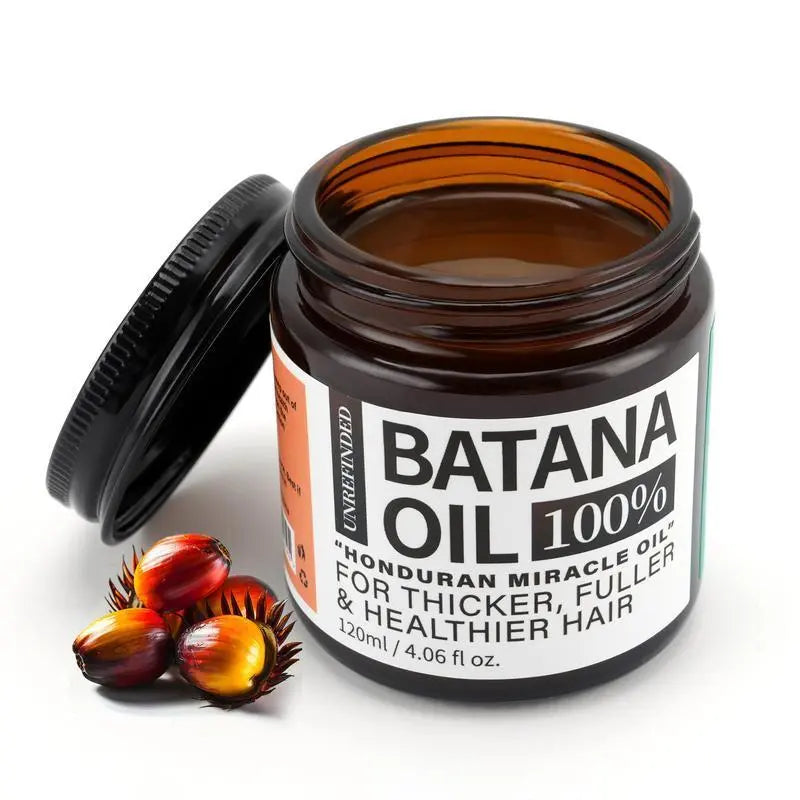 Unrefined Batana Hair Oil – Nourishing Scalp & Hair Care for Dry, Frizzy & Damaged-Looking Hair