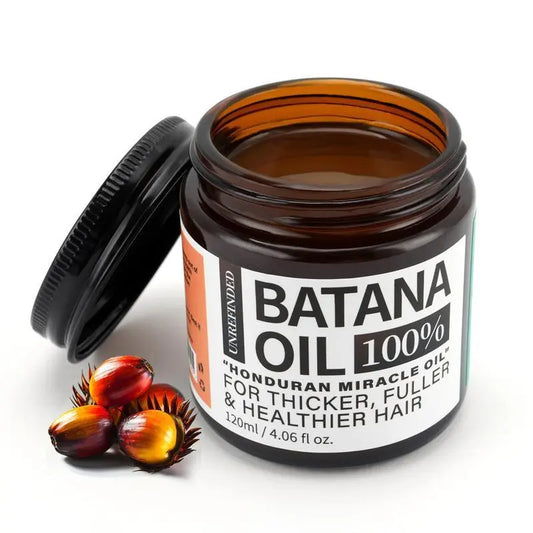 Unrefined Batana Hair Oil – Nourishing Scalp & Hair Care for Dry, Frizzy & Damaged-Looking Hair