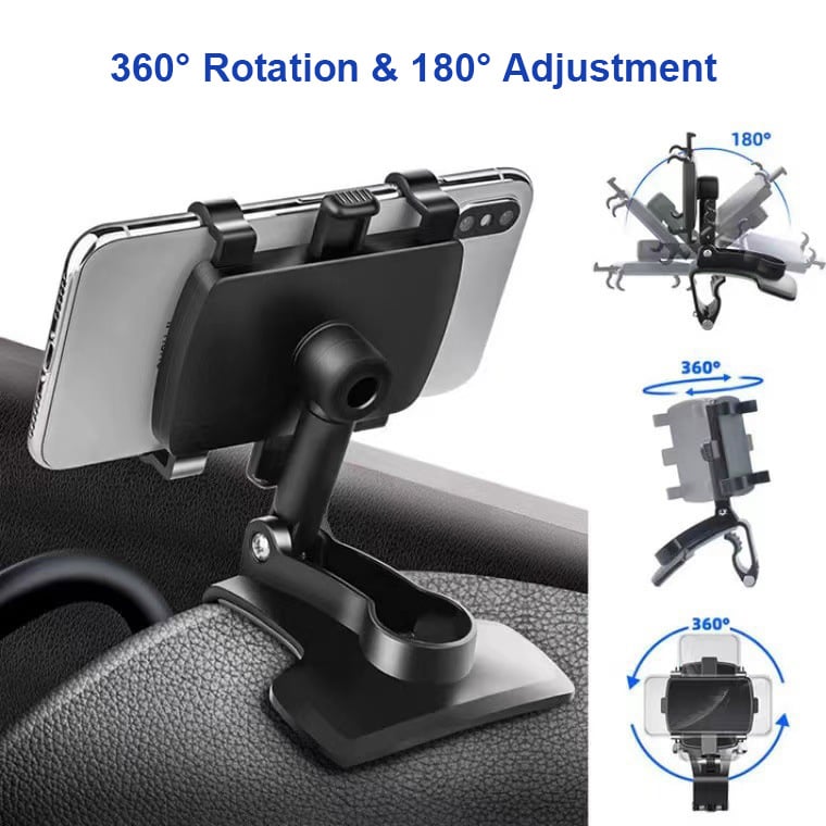 🔥360°Adjustable Car Dashboard Mobile Phone Holder📱Works with all mobile phones