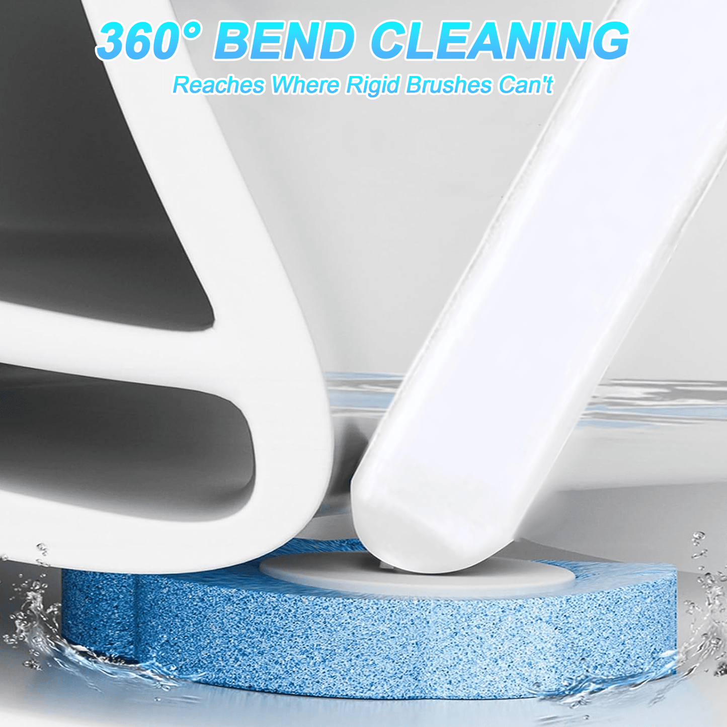 💧Disposable Toilet Bowl Brush and Holder Cleaning System with Cleanser-Infused Heads