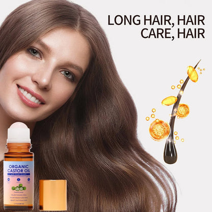 Organic Golden Castor Oil Roll-On with Rose Quartz