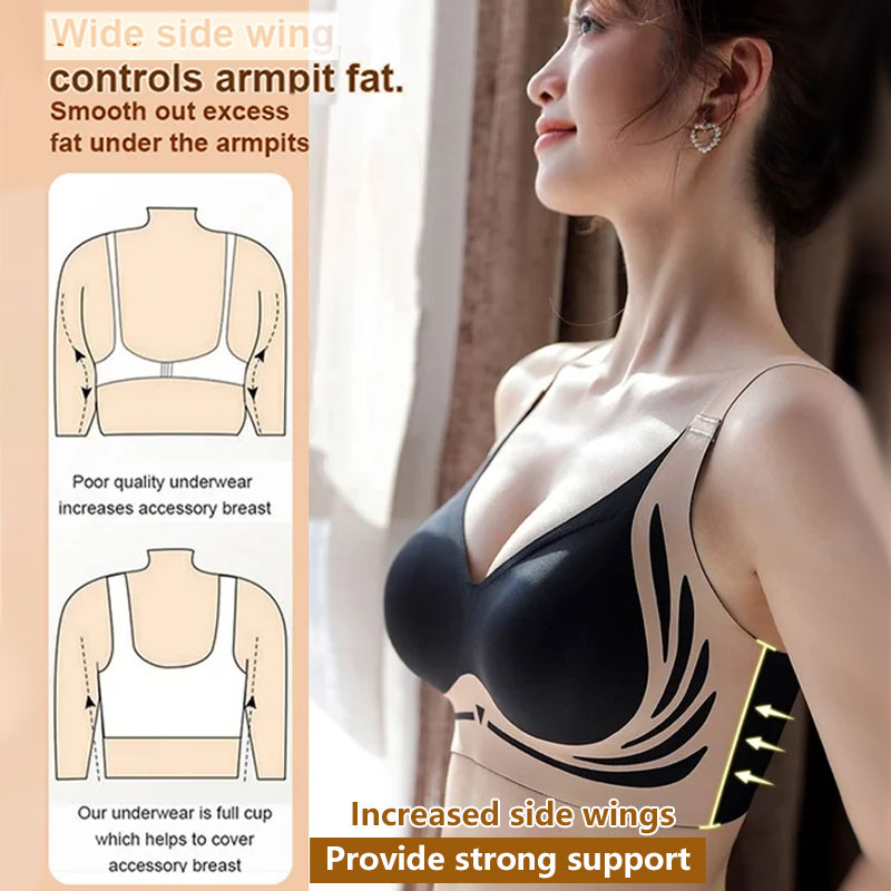 Lifting Anti-Sagging Wire-Free Push-up Bra（4 Pcs）