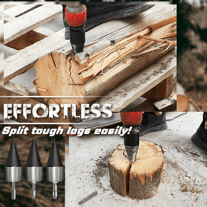 🔧The Professional Upgrade for Firewood Prep. Durable Drill Set Makes Quick Work of Logs🛠️⚡