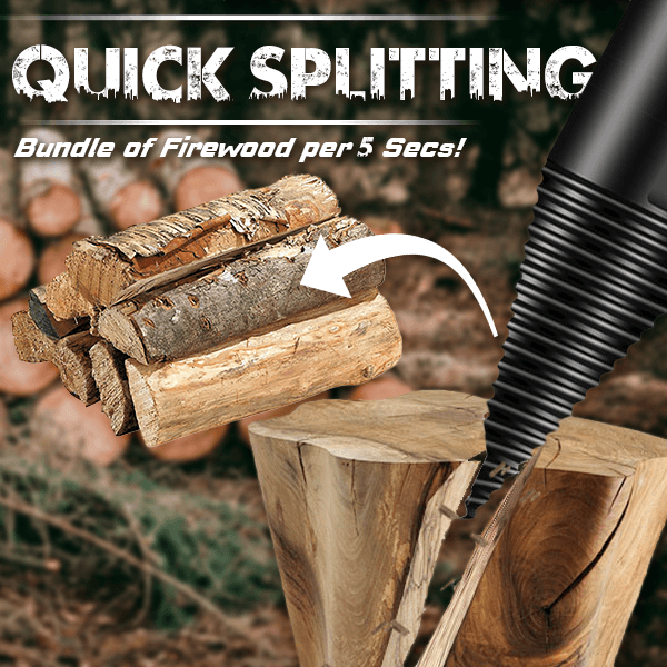 🔧The Professional Upgrade for Firewood Prep. Durable Drill Set Makes Quick Work of Logs🛠️⚡