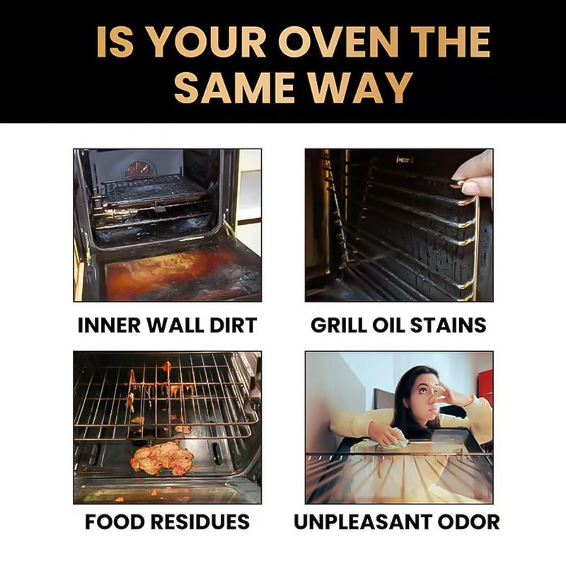 🧼✨ Oven & Grill Cleaner Spray – Dissolves Grease in 5 Mins, No Scrubbing & Eliminates Odors 🔥