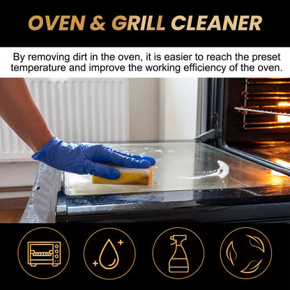 🧼✨ Oven & Grill Cleaner Spray – Dissolves Grease in 5 Mins, No Scrubbing & Eliminates Odors 🔥