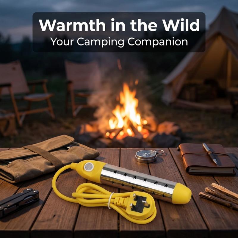 🛁Safe Anti-Scald Immersion Heater for Travel & Home🔥