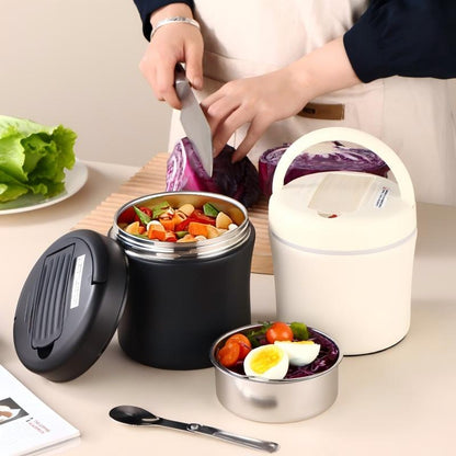 Vacuum Insulated Food Jar with Folding Spoon