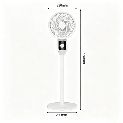 Oscillating Electric Stand Fan with Adjustable Height